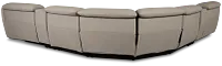 Jett Gray Micro Large Dual Power Reclining Two-arm Sectional