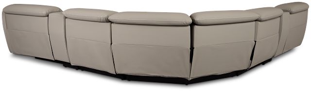 Jett Gray Micro Large Dual Power Reclining Two-arm Sectional