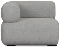 Celeste Light Gray Fabric Left Chair