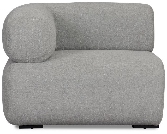 Celeste Light Gray Fabric Left Chair