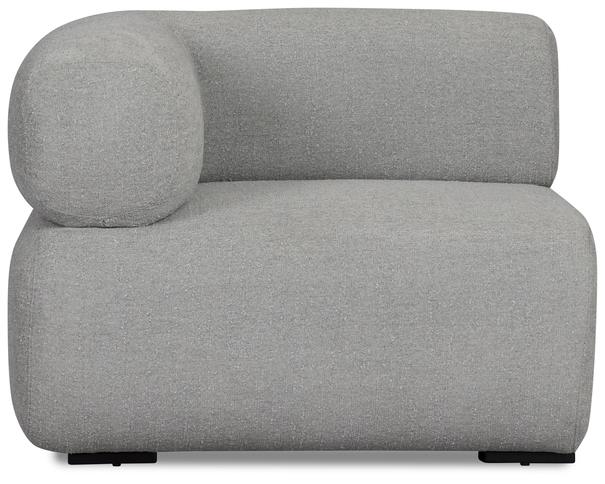 Celeste Light Gray Fabric Left Chair
