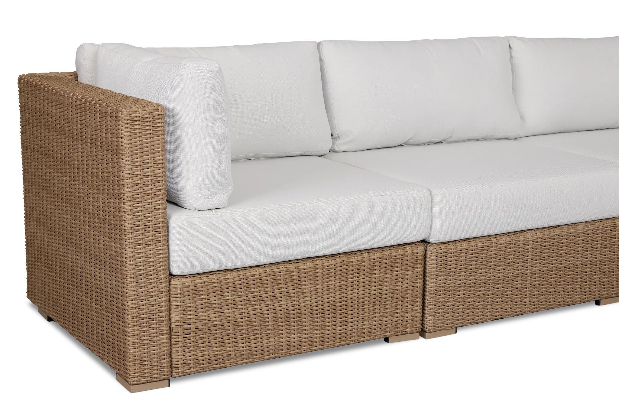 Montecito Light Tone 5-piece Modular Sectional With Light Beige Cushion