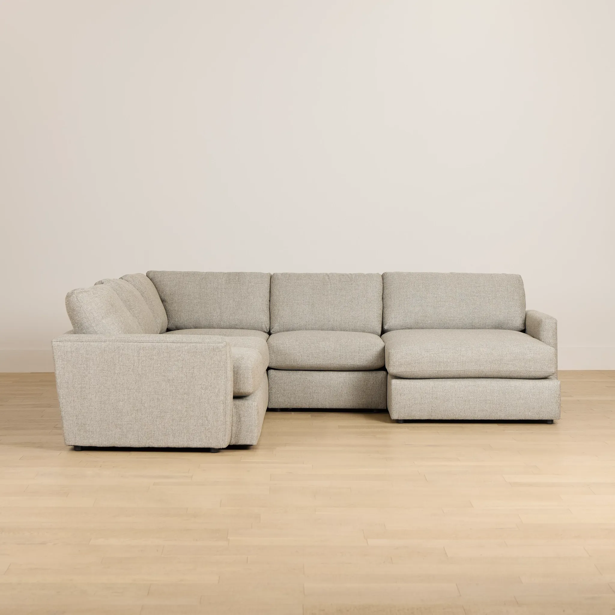 Maxwell Dark Gray Fabric Medium Right Chaise Sectional