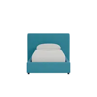 Grayton Elite Teal 44" Upholstered Platform Bed