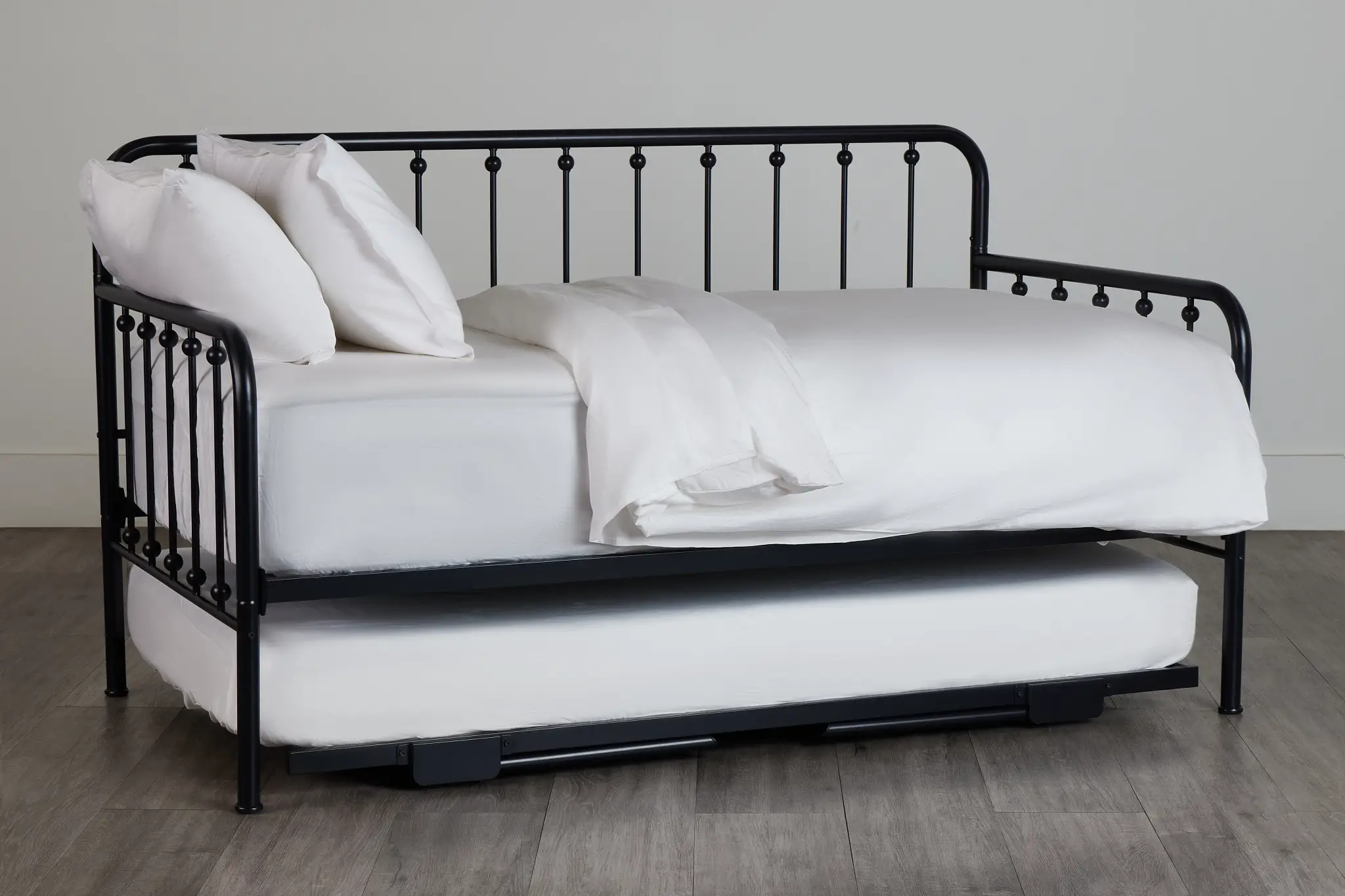 Rory Black Metal Trundle Daybed Rory Black Metal Trundle Daybed