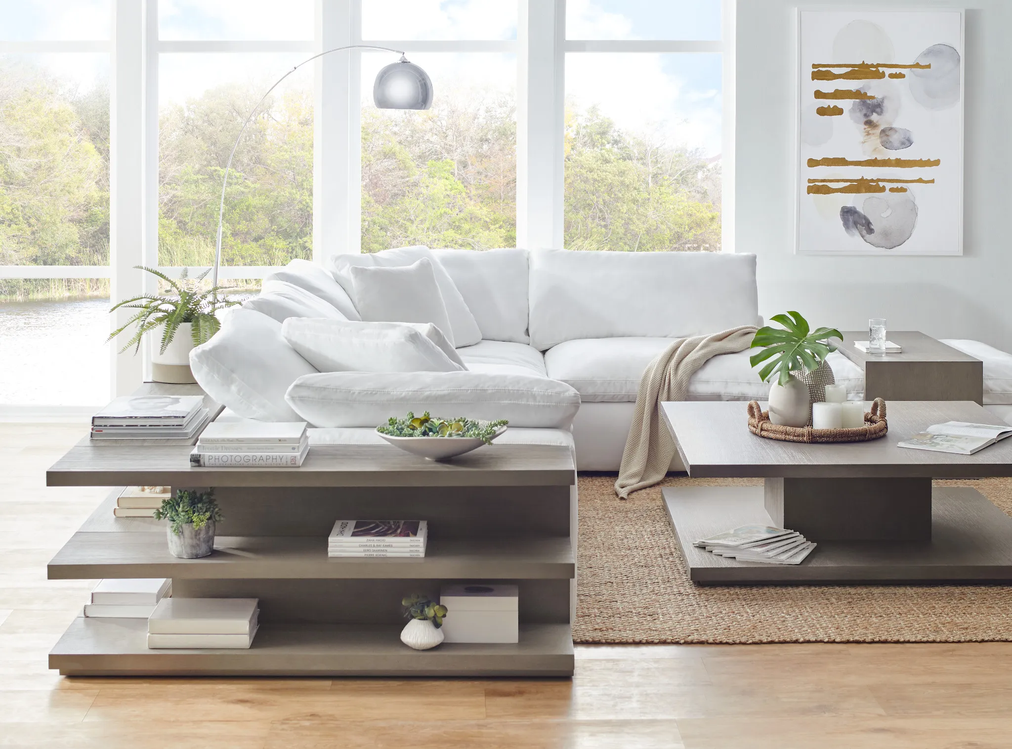 Nixon Light Tone Sofa Table
