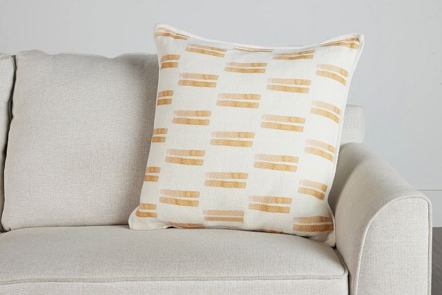Gabriel Orange 22" Square Accent Pillow