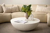 Malibu White Round Coffee Table
