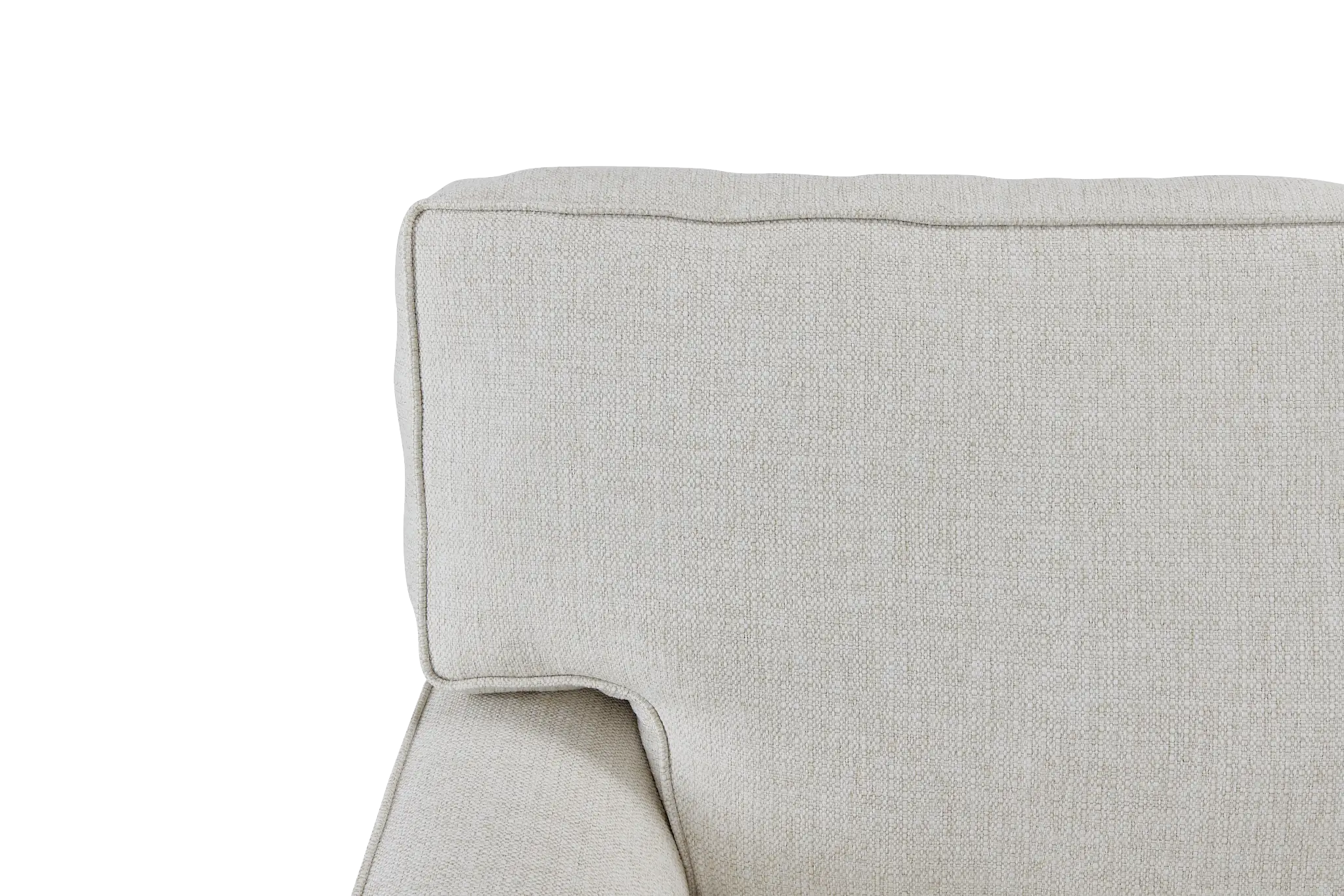 Austin White Fabric Small Two-arm Sectional Austin White Fabric Small Two-arm Sectional