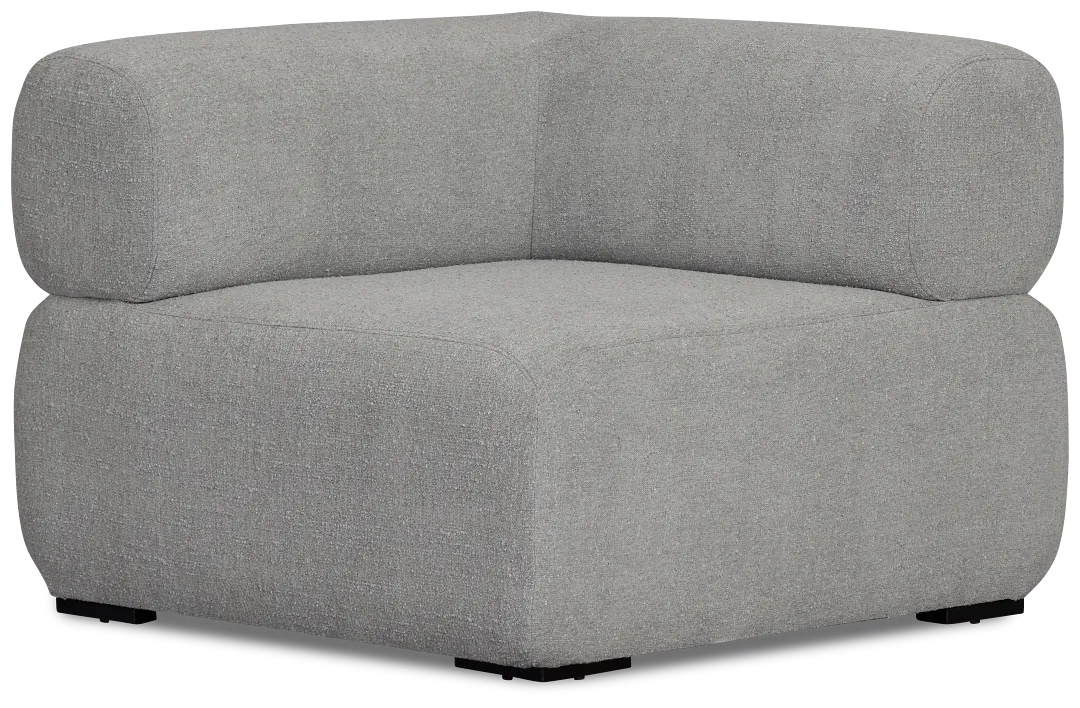 Celeste Light Gray Fabric Wedge