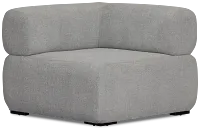 Celeste Light Gray Fabric Wedge