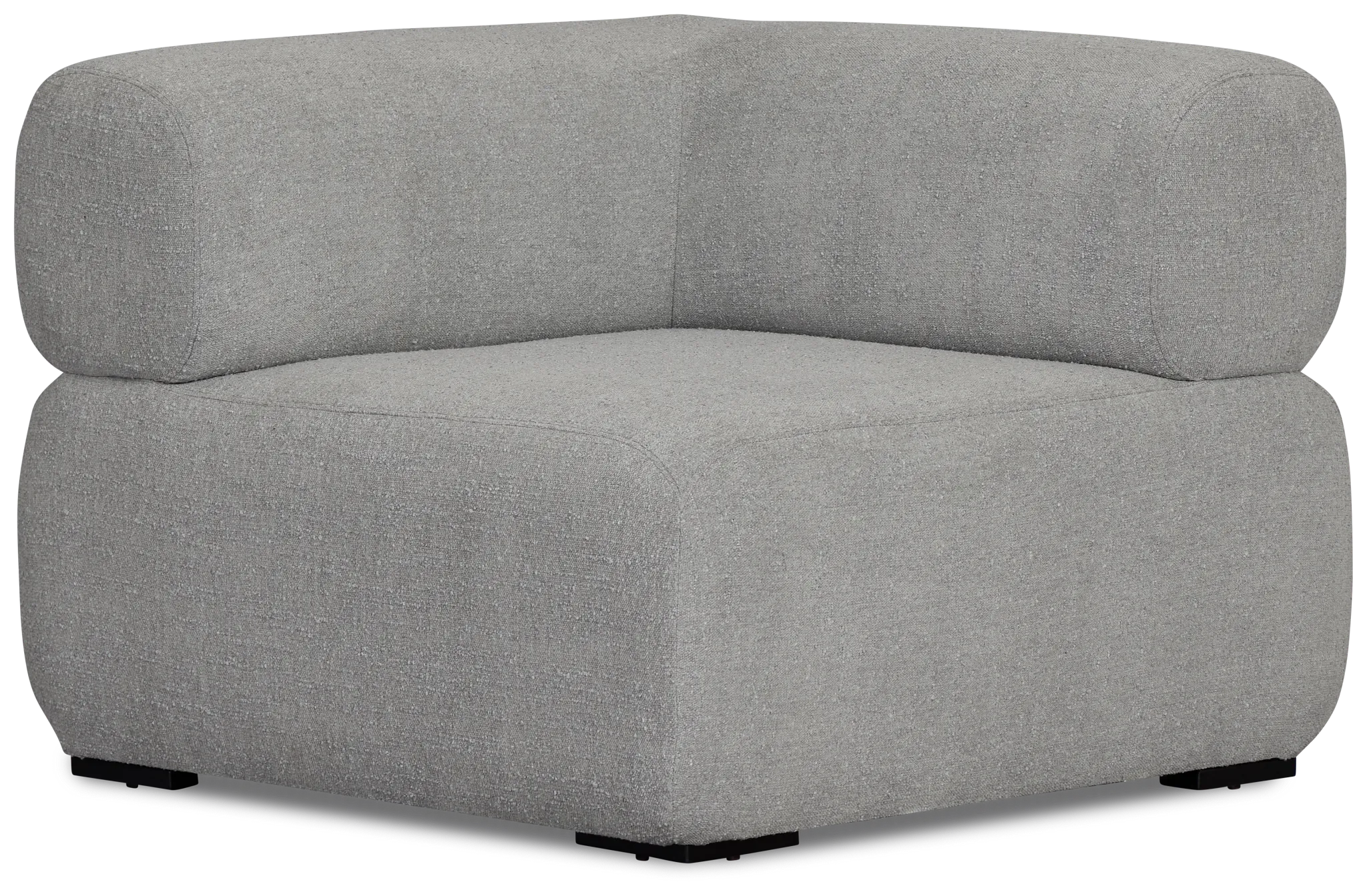 Celeste Light Gray Fabric Wedge