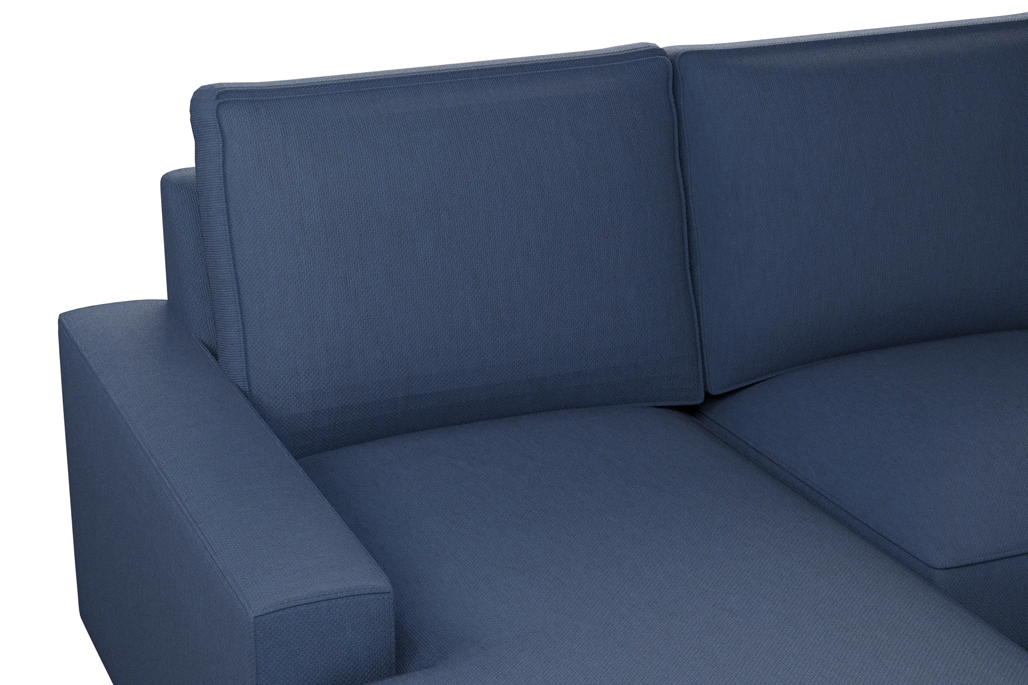 Edgewater Revenue Dark Blue Medium Left Chaise Sectional