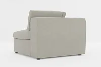 Destin Elite Gray Fabric Corner Chair