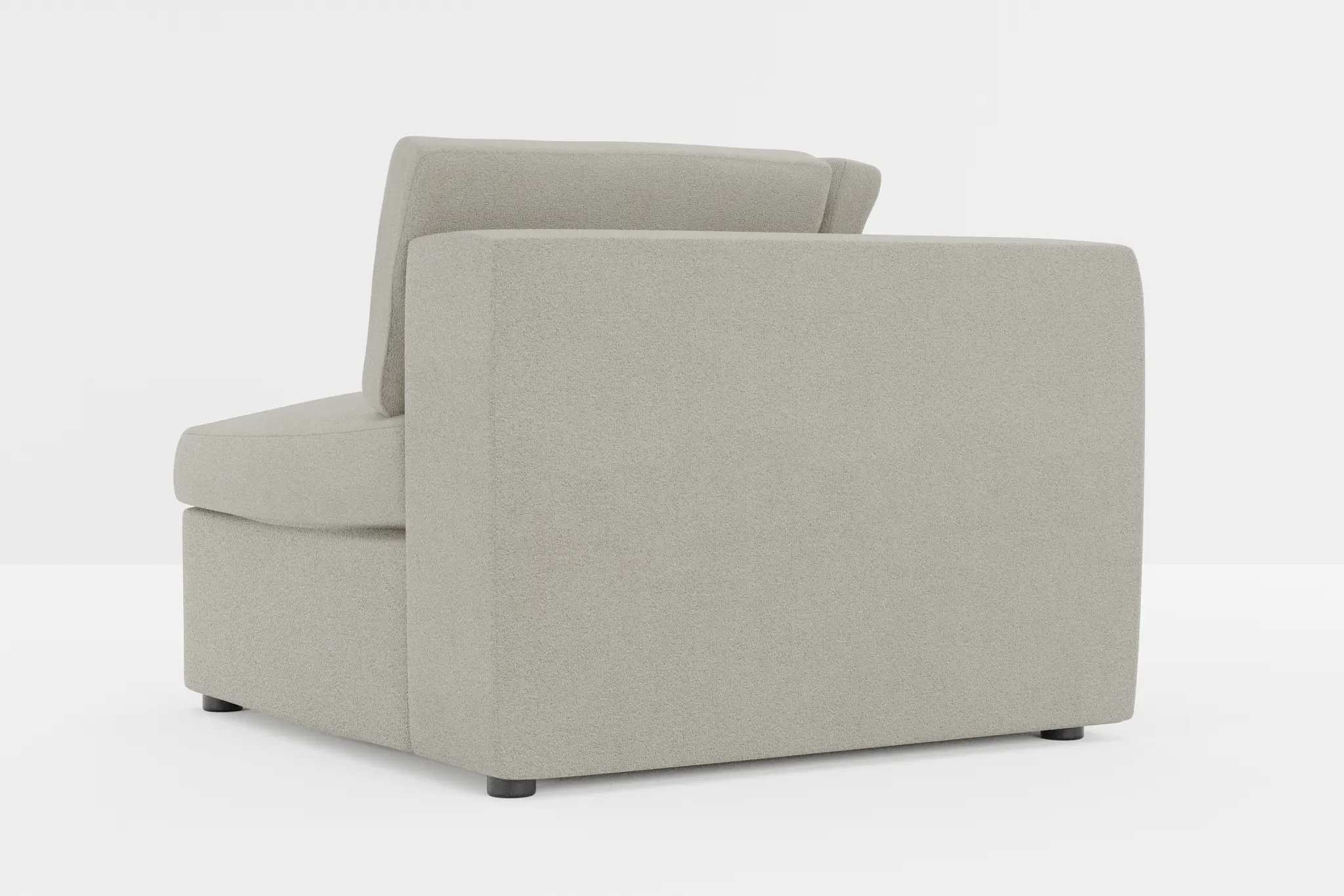 Destin Elite Gray Fabric Corner Chair Destin Elite Gray Fabric Corner Chair