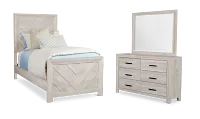 Delray White Panel Bedroom