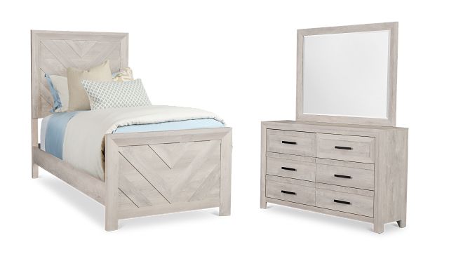 Delray White Panel Bedroom