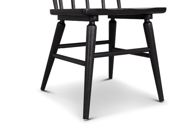 Taylor Black Slat Side Chair