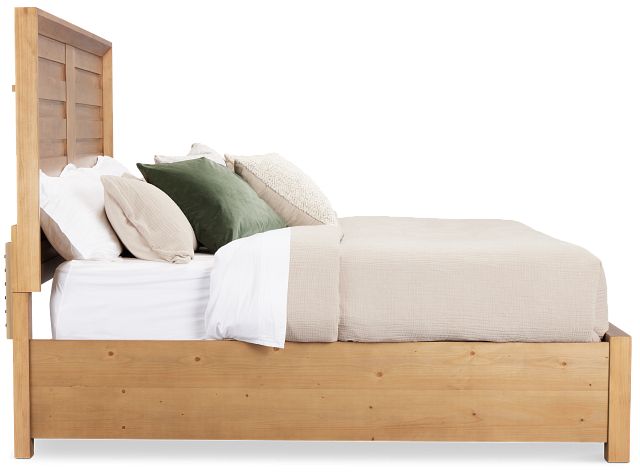 Vail Light Tone Panel Storage Bed