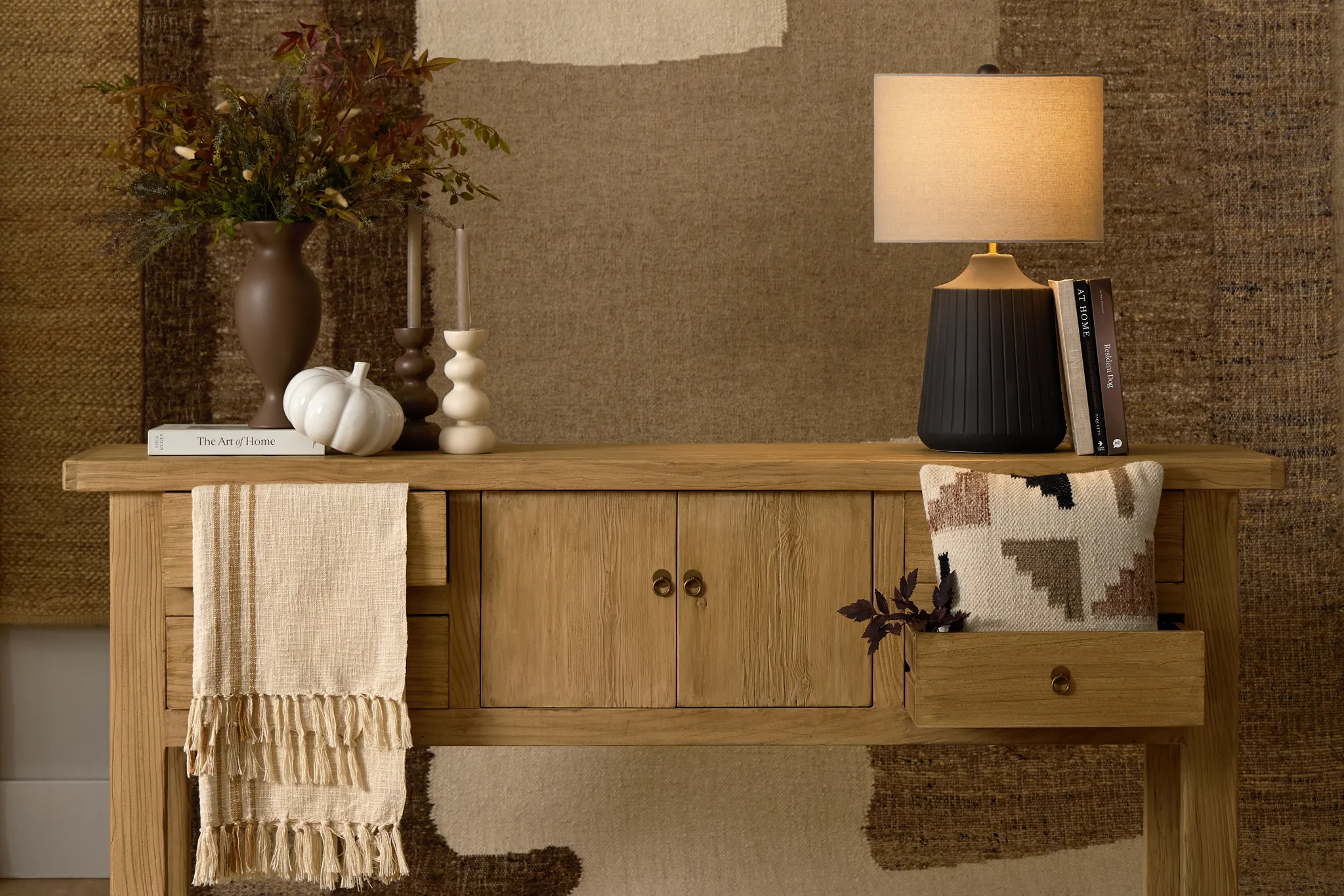 Oswin Black Ceramic Table Lamp