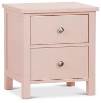 Charleston Pink 2-drawer Nightstand