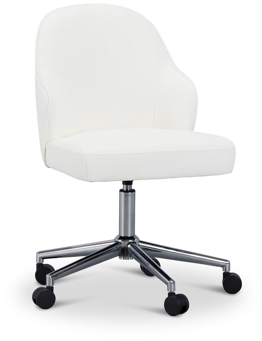 Paige White Swivel Desk Chair Paige White Swivel Desk Chair