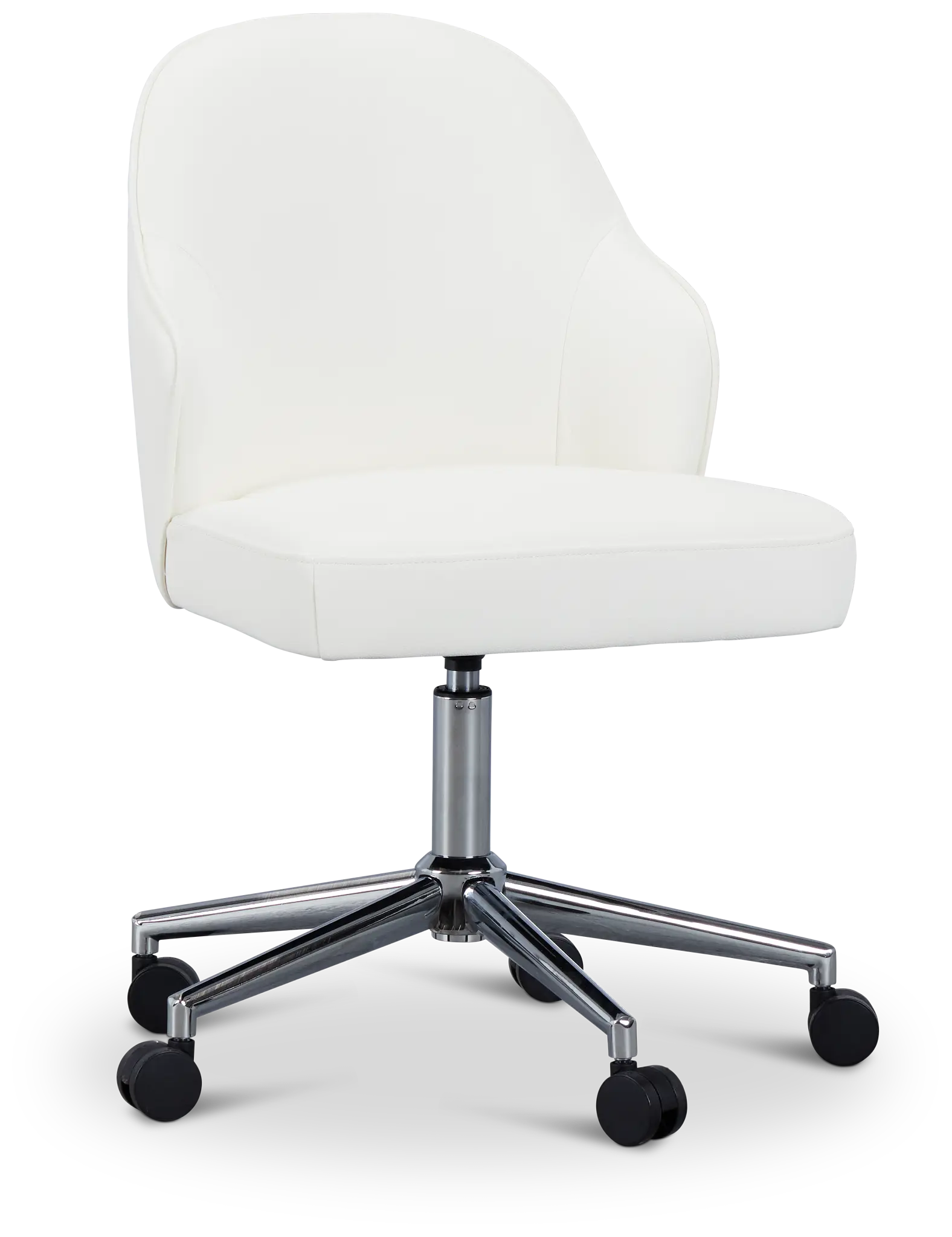 Paige White Swivel Desk Chair Paige White Swivel Desk Chair