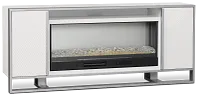 Stanley White 72" Tv Stand With Fireplace Insert