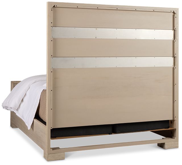 Miramar Light Tone Panel Bed