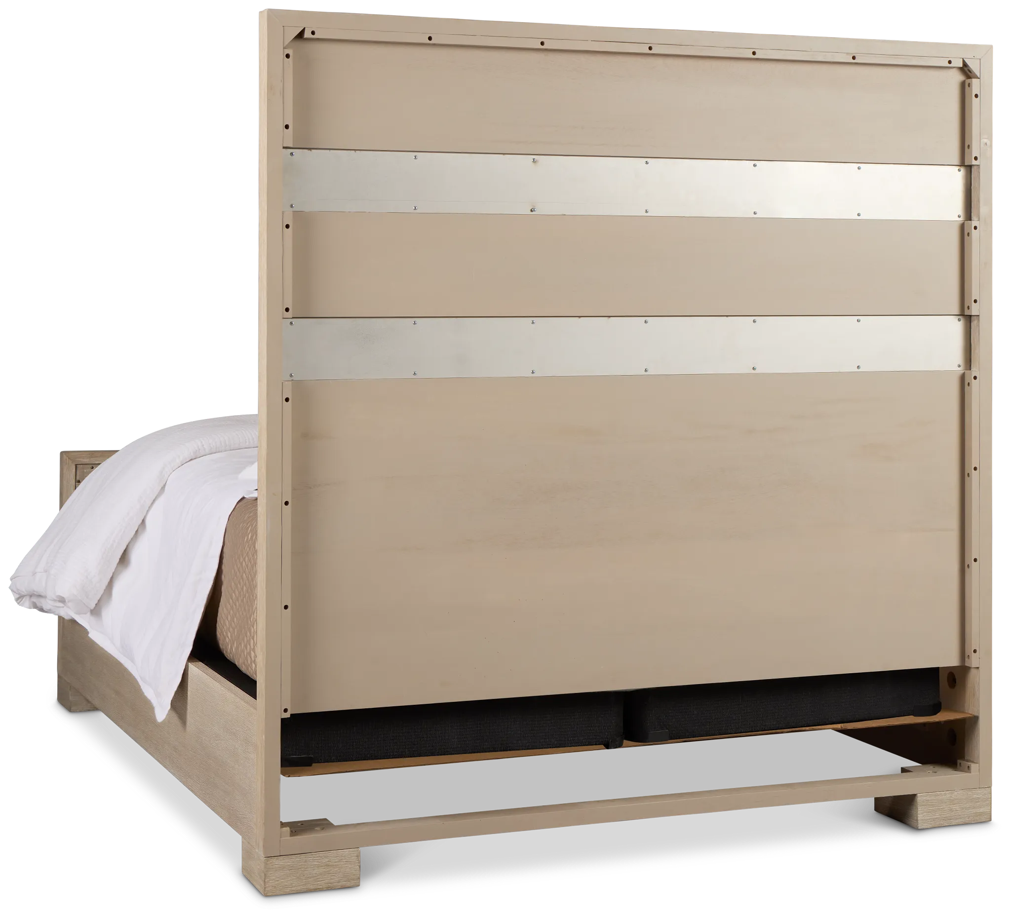 Miramar Light Tone Panel Bed