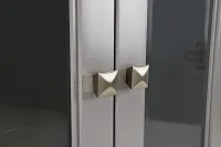 Newport Gray Small Peninsula Drawer Wall Desk