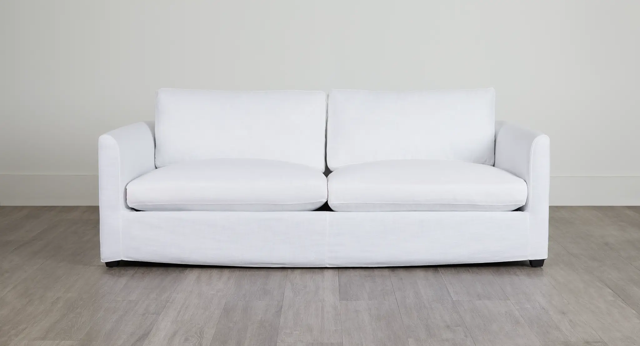 Willow 89" White Fabric Sofa Willow 89" White Fabric Sofa