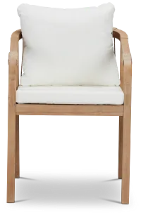 Laguna White Cushioned Arm Chair