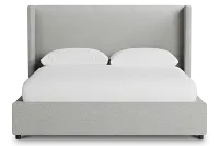 Captiva Sutton Gray 48" Upholstered Shelter Bed