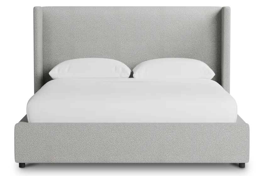 Captiva Sutton Gray 48" Upholstered Shelter Bed