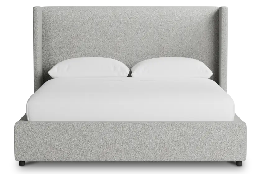 Captiva Sutton Gray 48" Upholstered Shelter Bed Captiva Sutton Gray 48" Upholstered Shelter Bed