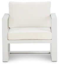 Lisbon White Aluminum Chair