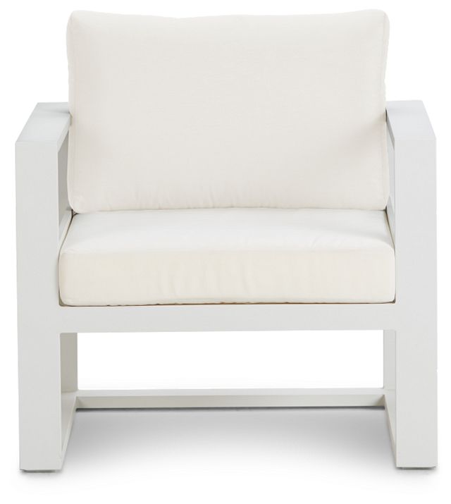 Lisbon White Aluminum Chair