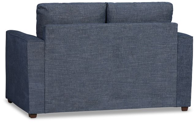 Davis Dark Blue Micro Loveseat