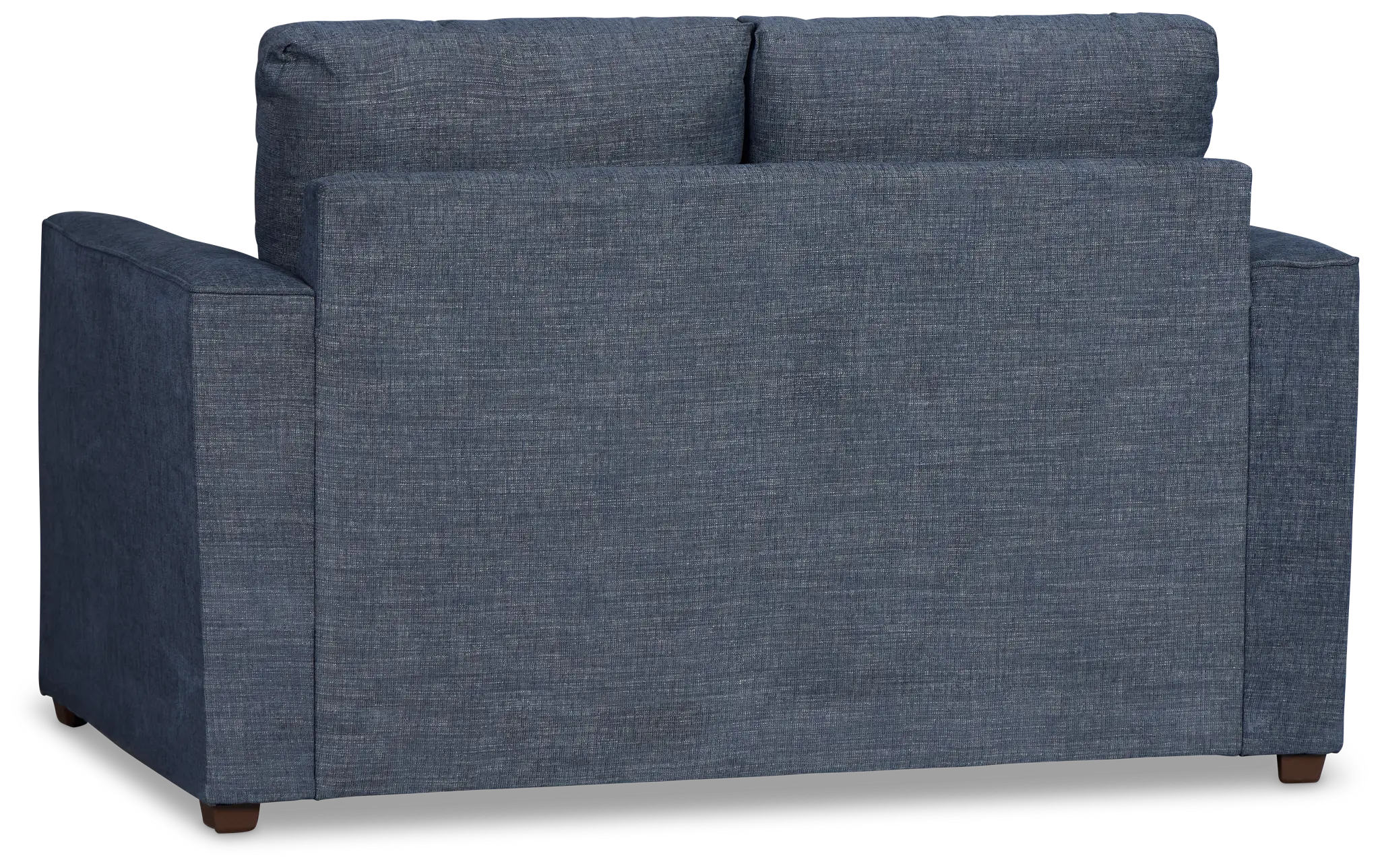Davis Dark Blue Micro Loveseat Davis Dark Blue Micro Loveseat