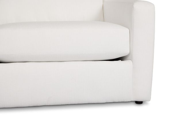 Rhodes White Fabric Memory Foam Sleeper