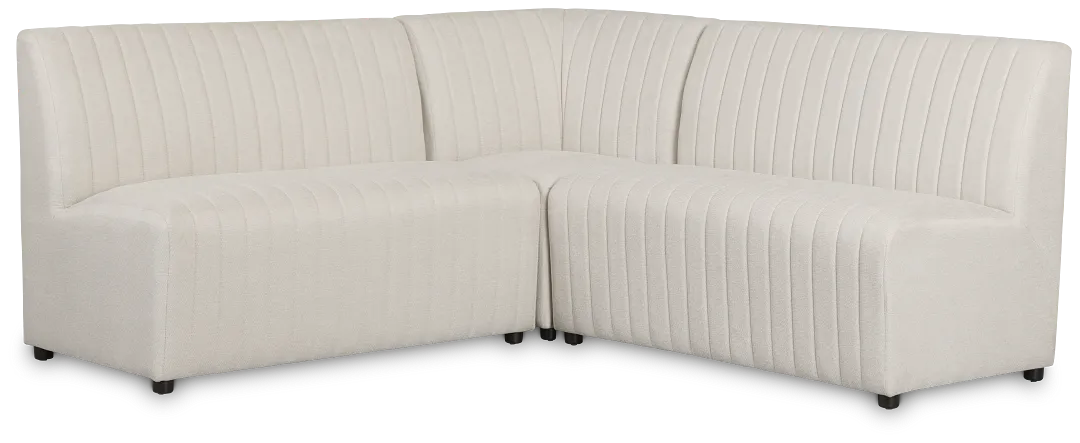 Tifton White Uph Modular Banquette