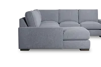Edgewater Elevation Gray Medium Left Chaise Sectional