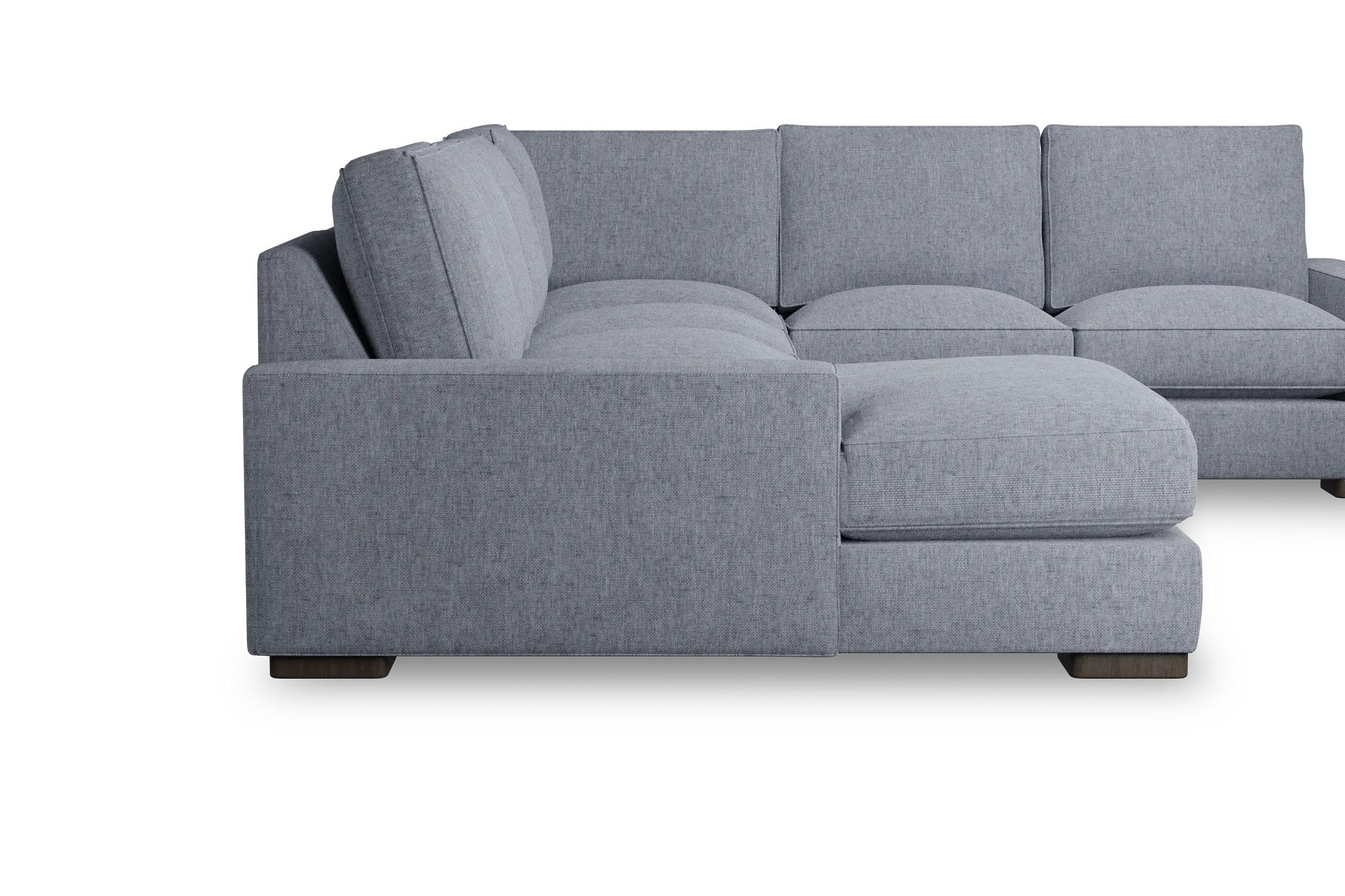 Edgewater Elevation Gray Medium Left Chaise Sectional