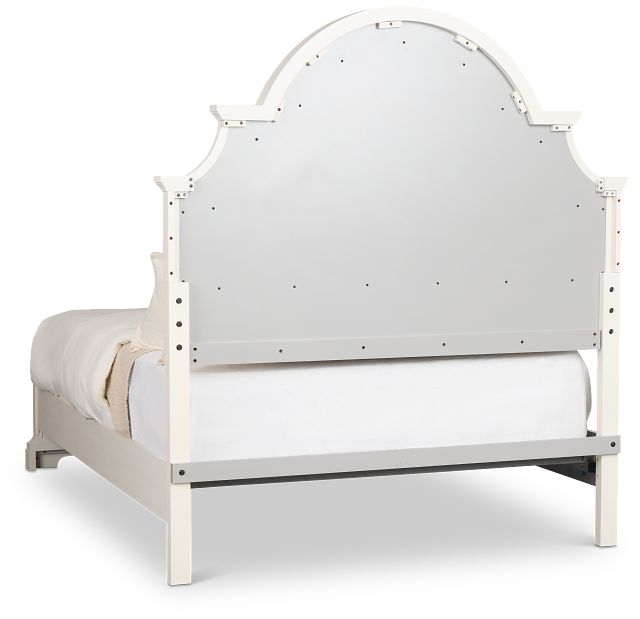 Charlotte White Uph Panel Bed