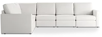 Citymod White Fabric Medium Two-arm Sectional