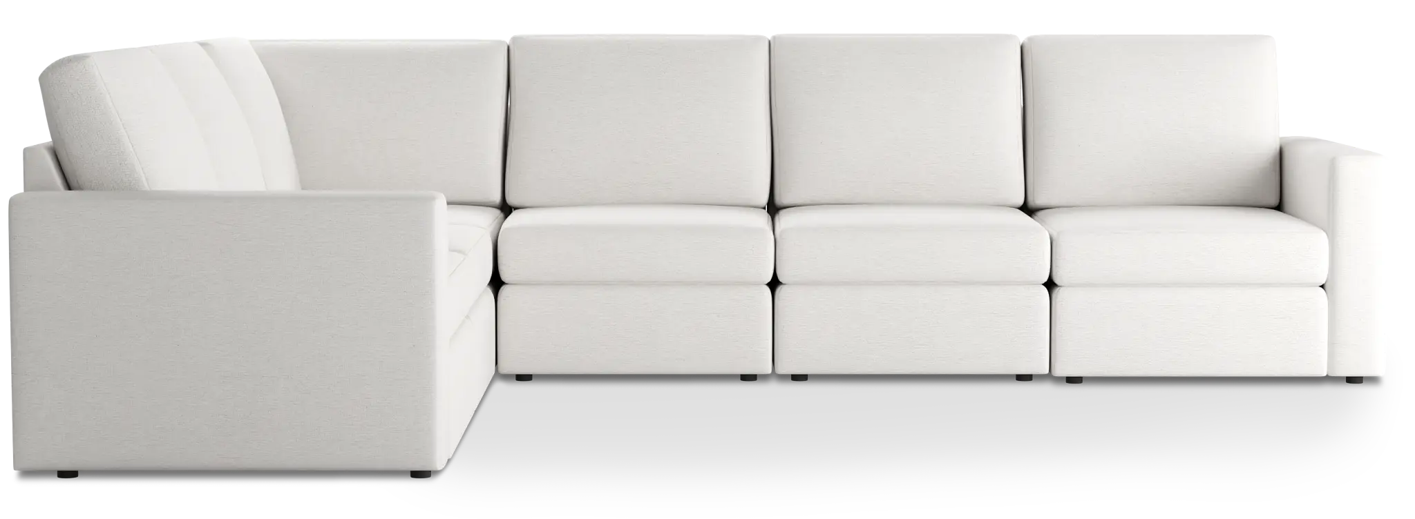 Citymod White Fabric Medium Two-arm Sectional Citymod White Fabric Medium Two-arm Sectional