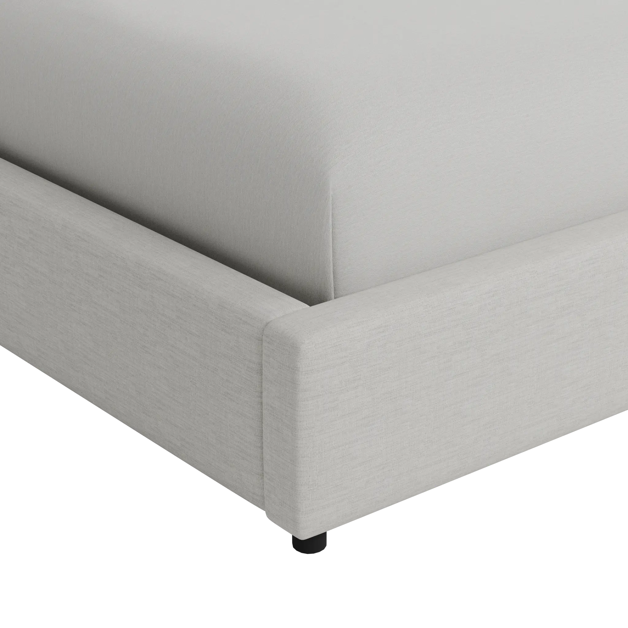Grayton Maguire Ivory 54" Upholstered Platform Bed Grayton Maguire Ivory 54" Upholstered Platform Bed