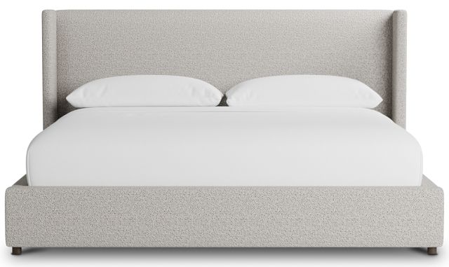 Captiva Gellar Gray 48" Upholstered Shelter Bed