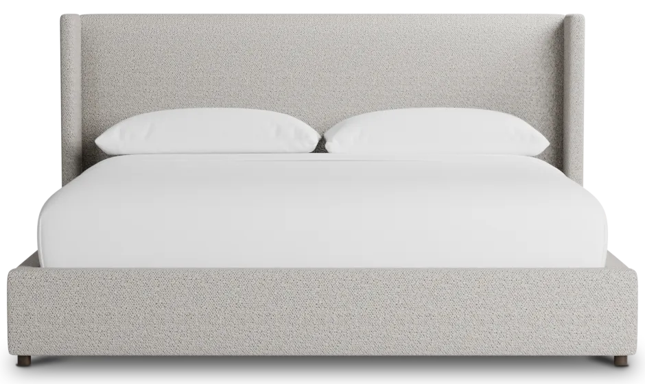 Captiva Gellar Gray 48" Upholstered Shelter Bed